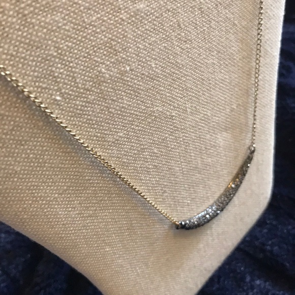 Gold and black rhinestone layering necklace - Picture 4 of 5